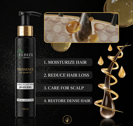ELOIZE Tressence Hair Growth Oil | 20+ Herbs for Hair Fall Control